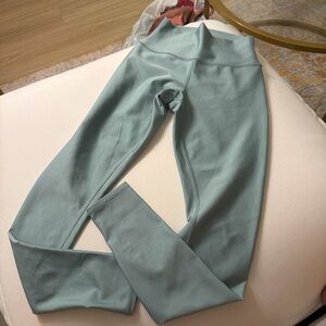 ALO Airlift High-Rise Leggings in seafoam blue